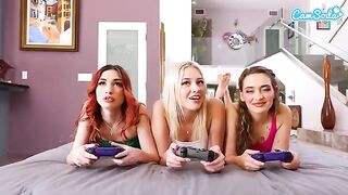 My step sister took my PS5, so I had to get intimate with her and her friends