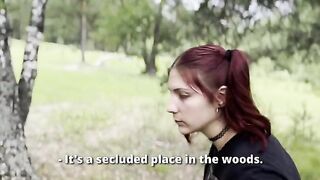 A girl got lost in the woods and I took advantage of the situation to fuck her