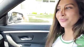 Petite teen Gianna Dior gets picked up and fucked by a fan