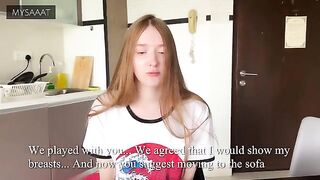 The guy did not let his stepsister lose at chess, so he finished with a double release