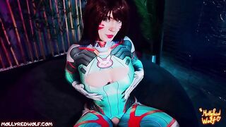 Overwatch NERF THIS ASS Dva - SweetDarling - 60fps, rough, and steamy action!