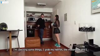 Aglaia Spicy delivered her ass at the house of her best friend - Anal creampie