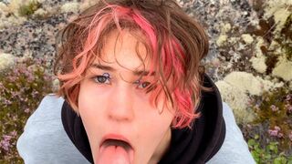 Sex in the park, beautiful girl has sex in nature
