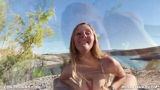 A couple goes on an epic hike and fucks outdoors like crazy, inspired by Horny Hiking