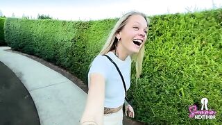 Petite chick getting fucked on a date - SammmNextDoor Date Night