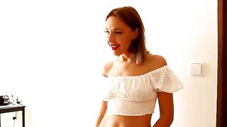 A sexy woman fucks with her stepson when dad is not around