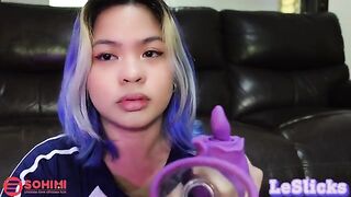 Skinny Pinay uses her vibrator to masturbate and reach climax