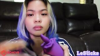 Skinny Pinay uses her vibrator to masturbate and reach climax