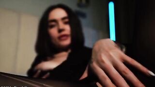 A cute girl in sexy stockings gets her juicy pussy smashed hard