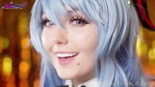 Sia Siberia is getting fucked hard by a toy on Christmas, showcasing her perfect body and enhanced 32C curves in a steamy solo performance