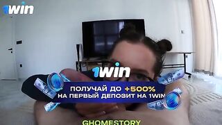 A tattooed girl with glasses demonstrates her blowjob skills in this hot video