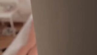 A pretty woman invited a neighbor to massage her body