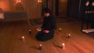 Exorcism of a hot MILF with big tits, a priest's role play