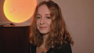 An innocent-looking girl passionately sucks and licks your dick