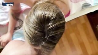 Thankful stepmom fucks her stepson for breakfast