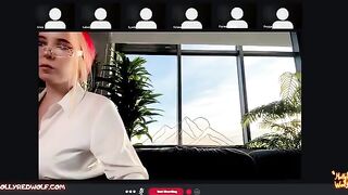 My boyfriend fucked me hard on Zoom in front of everyone