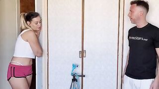 The old school argentine to two cameras. The curious neighbor gets fucked hard