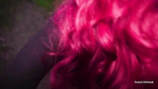 Fucked a hot slut with a big ass in the forest and filled her with cream