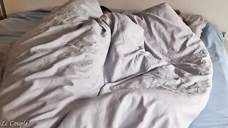 The husband pulled his cock in the sleep wife and fucked her wet pussy