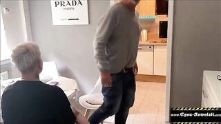 The husband did not notice anything when his wife was being intimate