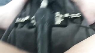 A woman gets her pussy railed by a machine until she cums hard