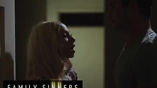 Two step siblings got naughty and their mom found out