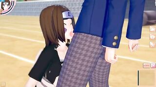 Big tits Naruto Rin Nohara gets her pussy railed in a 3DCG scene