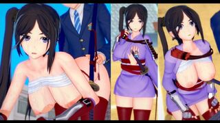 Game Koikatsu! ]Have sex with Big tits DanMachi Yamato Mikoto.3DCG Erotic Anime Video