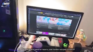 A cute girl called a computer repairman to fix her laptop and had sex with him