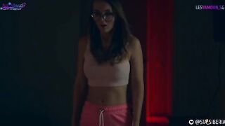 Cute girls celebrate Halloween with scary sex story Sia Siberia