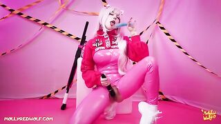 Nikke, the Goddess of Victory, on a secret mission with Alice in a latex suit