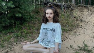 I met the best yoga teacher and she demonstrated her skills to me