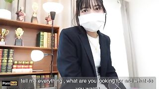The gardener has rough sex with the Asian teacher Mya Mya
