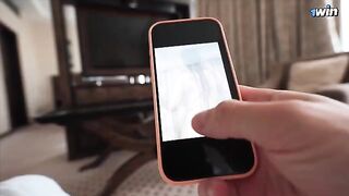 Girl caught her stepbrother spying on her in the shower and demanded sex