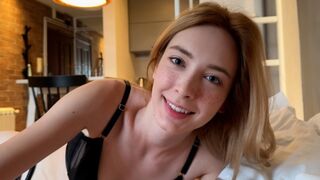A couple enjoys a passionate morning encounter, exploring each other with intense desire