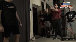 An orgy in the Russian school with teachers and a slutty role play