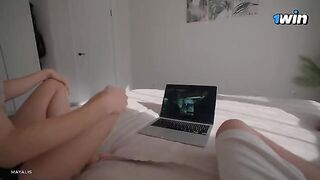 I was watching TV with my stepsister when a naughty idea struck
