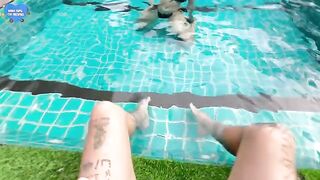 Best friend cheated on her BF, I helped her in the pool