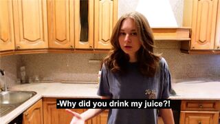 My angry roommate turned into a real cute girl after sex