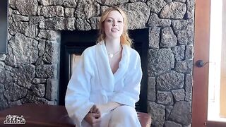 Redhead bridesmaid got locked out of the hotel room before the wedding