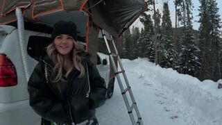 I was camping with my GF, but a slutty stranger messed things up
