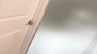 Spying on the hot Goth step sister with big natural tits is forbidden