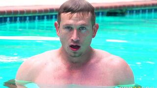 I wanted to lie in the sun and had sex by the pool