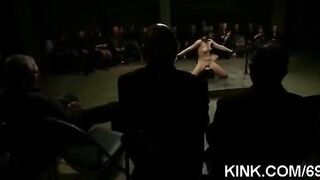 The leader is fucking with girls using 10 vibrators