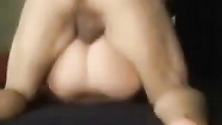 The wife of the man asked her husband's friend to fuck her wet pussy