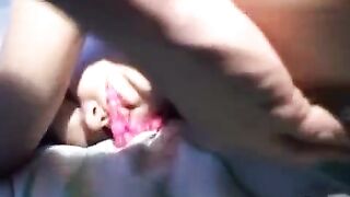 The guy is having fun with a pretty Russian student in the hostel
