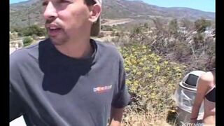 The girl was fucked in the car after the bar
