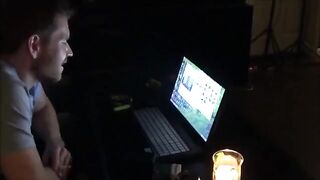 A wife gets horny after watching porn and attacks her husband’s cock