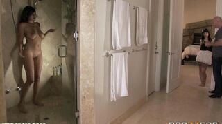 Babe fucked by a rude guy in the bedroom
