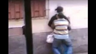 I wanted to fuck right on the street, so we didn’t go into the house